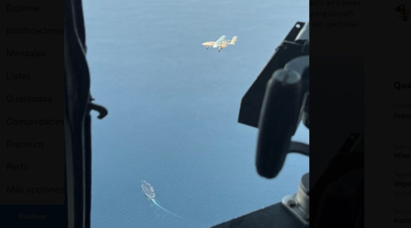 La Armada de EE.UU. intercepta un dron iraní sobre el golfo Pérsico