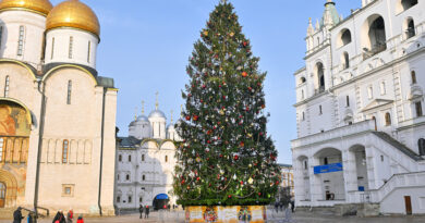 VIDEO: El principal árbol navideño de Rusia ya se luce en el centro de Moscú