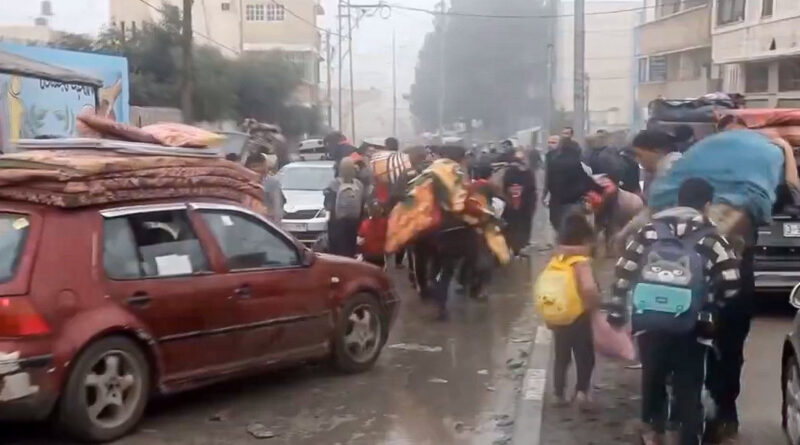 VIDEO: Habitantes de una ciudad gazatí evacuan ante ofensiva israelí