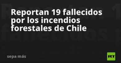 Confirman la muerte de 19 personas por los incendios forestales de Chile