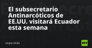 El subsecretario Antinarcóticos de EE.UU. visitará Ecuador esta semana