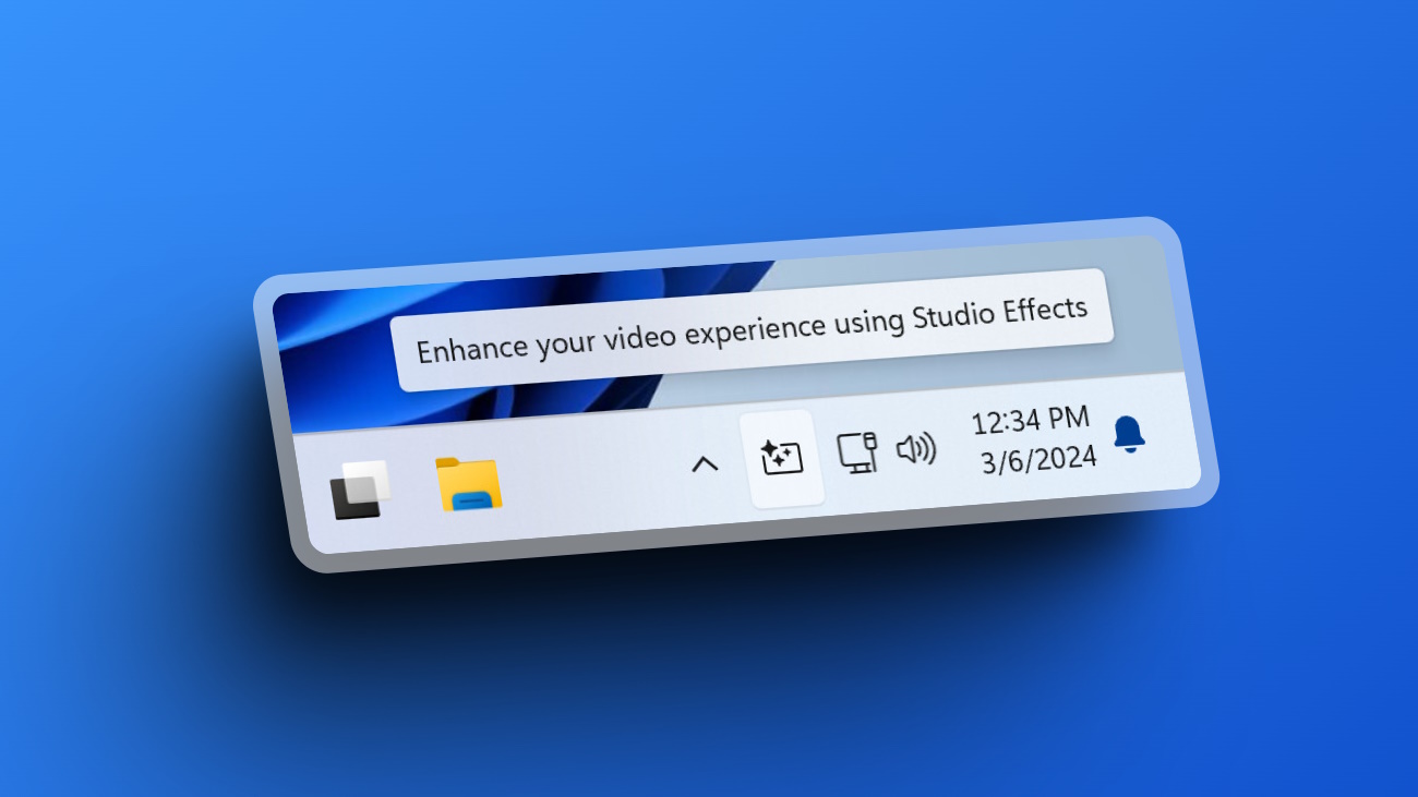 Cómo activar el nuevo botón Studio Effects en Windows 11