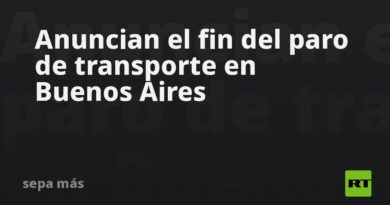Anuncian el fin del paro de transporte en Buenos Aires