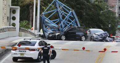Dueño de un Tesla cuenta cómo una grúa cayó sobre su coche: "Tengo mucha suerte de estar vivo"