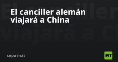 El canciller alemán viajará a China